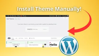How to Install WordPress Theme Manually & Import Demo Data