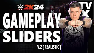 Making WWE 2K24 More Realistic!! | WWE 2K24 Custom Difficulty Sliders (Ver.2)