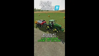 FS22 Roleplay 1.38 Million Liters of Silage Bales! #Shorts