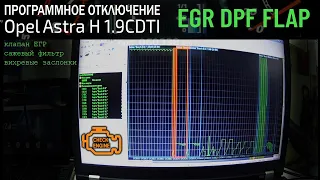 Процесс программного отключения EGR DPF FLAP в Opel Astra H 1.9CDTI #EGR #DPF #OffGear