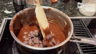 making brownies