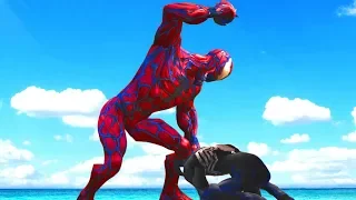 Black Spider-Man VS Carnage Epic Battle | Grand Theft Auto V