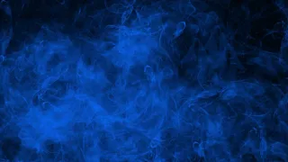 4K Video (1 hour) Bright blue smoke with ghosts – animated background