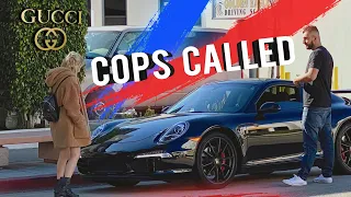 GOLD DIGGER Uses FAKE MONEY $ at GUCCI 😱💰 🚨 COPS CALLED 🚨