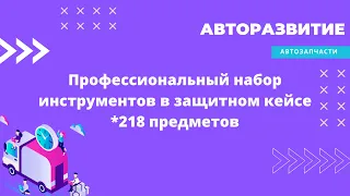 Профессиональный набор инструментов в защитном кейсе для ремонта: 218 предметов