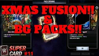 XMAS FUSION!! & 3 VG BG PACKS!!  |  WWE Supercard #11  S6