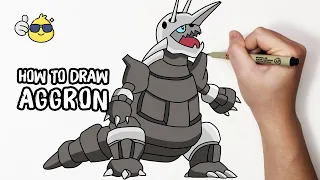 How to Draw Aggron Pokemon Step by Step Easy | Duc Draw