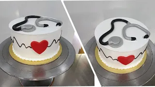 #Stethoscope#Cake#Topper#Doctors#Birthday Cake & know how to make it & Decorating ideas at Home