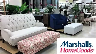 MARSHALLS HOME GOODS FURNITURE SOFAS ARMCHAIRS SHOP WITH ME SHOPPING STORE WALK THROUGH 4K