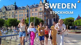 4K Sweden Summer Walk 🇸🇪  Most Upscale Areas of Stockholm | Östermalm, Stureplan & Strandvägen