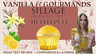 HOUSE OF SILLAGE HARRY POTTER HUFFLEPUFF|🧁💛 Vanilla and Gourmands|Wear Test Review Plus Layering