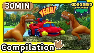 GoGoDino Explorers【45-48】Compilation | Dinosaur for Kids | Cartoon | Toys | Animals Videos |Season 4