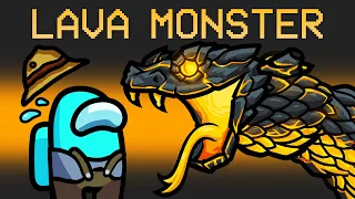 Escape the Lava Monster in Among Us (custom mod)