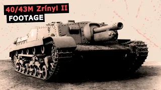40 43M Zrínyi II Hungarian self propelled gun of the Second World War, analogue of Stug 3, footage
