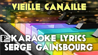 VIEILLE CANAILLE SERGE GAINSBOURG KARAOKE LYRICS VERSION PSR S975