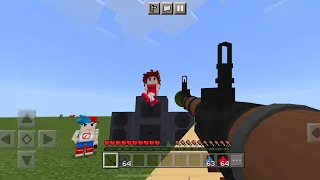 Friday Night Funkin Characters vs Realistic War Weapons in Minecraft PE