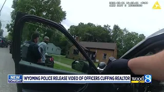 Wyoming police release video of officers cuffing realtor
