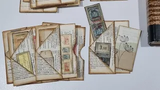 Making tiny pockets for junk journals from pocket size dictionary pages | Bonny And Clive