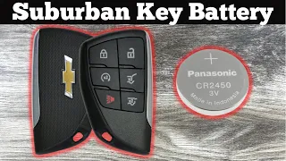 2021 - 2024 Chevy Suburban Key Fob Battery Change - How To Remove Replace Chevrolet Remote Batteries