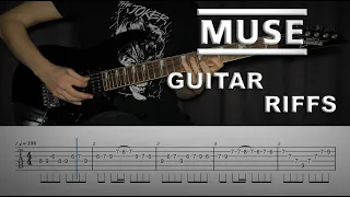 Muse - Top 10 Guitar Riffs (With Tab)