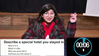 Cue Cards 2021:  Describe a Hotel You Stayed In By Adeen Asad Yaqub