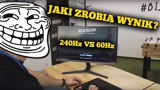 240Hz VS 60Hz! CZY ODŚWIEŻANIE MONITORA WPŁYWA NA CZAS REAKCJI? TEST!