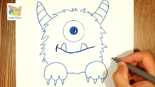 comment dessiner un monstre qui fait peur facilement