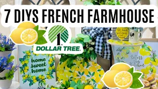 🍋7 ((CUTEST!!)) DOLLAR TREE FRENCH FARMHOUSE SUMMER LEMON DIY DECOR🍋 Olivia's Romantic Home DIY