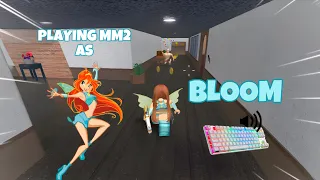 BLOOM DESTROYS TEAMERS IN MM2 + GAMEPLAY (KEYBOARD ASMR)