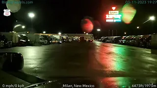 An unexpected night-time "Rainbow" at Love's in Milan, NM (3 11 23)