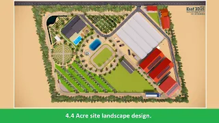 4.4 Acre site landscape design.