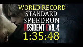 (WR) Resident Evil 4 Remake Standard Any% Speedrun 1:35:48 WORLD FIRST SUB 1:36