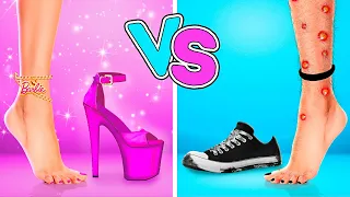 🤩 VAY CANINA! Arkadaşım Gerçek Bir Barbie! Barbie Kız vs Normal Kız, La La Dünya Emoji