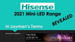 Hisense 2021 Mini-LED REVEALED! Game Mode Pro. Dolby Vision & HDR10+