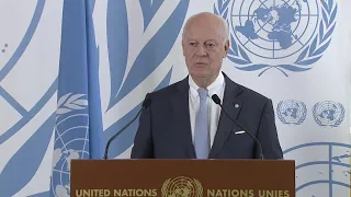 Staffan de Mistura, UN Special Envoy for Syria - Media Stakeout (Geneva, 4 September 2018)