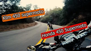POV Supermoto canyon run (Ktm 450 & Honda 450)
