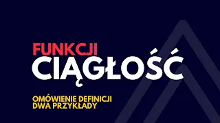 Ciągłość funkcji w punkcie i nie tylko