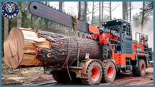 199 Incredible Fastest Big Chainsaw Cutting Tree Machines ▶3