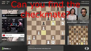 An Incredible Checkmate, even Fabiano Caruana struggles to find