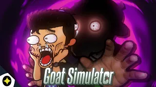 La fois ou le GOAT DE TWITCH m'a agressé... (Goat Simulator)