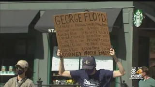 Crowds March Through Streets Of Boston In Response To George Floyd's Death
