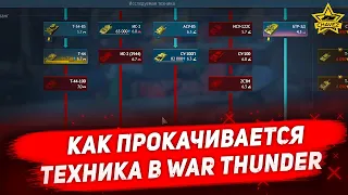 Как прокачивается техника в War Thunder