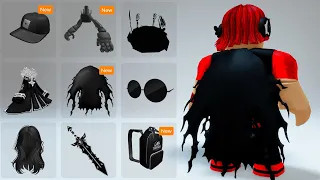 ROBLOX FREE BLACK ITEMS 🫢 2023