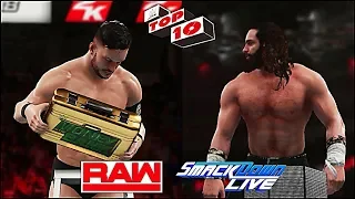 TOP 10 RAW 🔥 + SMACKDOWN LIVE ❄️ MOMENTS - JUNE 4 & 5 - WWE 2K18