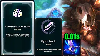 Secret Prismatic STAT SHARD Udyr gets 2000 Ability Haste and I have 99% CDR + 2000 MS | League Arena