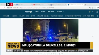 ÎMPUȘCĂTURI LA BRUXELLES.  2 MORȚI. B1TV