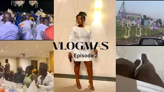 VLOGMAS EP.2 | Attend a Wedding with me + Annual work Dinner night  + life in between | KERMISHA JAY