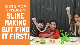 Mom & Kids Episode 1. Tegh, Dil & Jasmine play Slime Hunt & make Slime on the go. SO MUCH FUN IT WAS