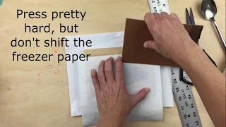 Freezer Paper Transfer Onto Wood