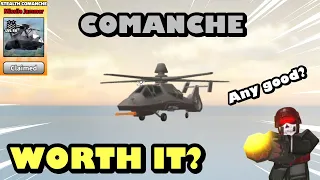 IS THE NEW COMANCHE HELICOPTER ANY GOOD IN ROBLOX MILITARY TYCOON?